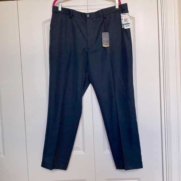 NWT Greg Norman Performance Pant Mens 36/29 Navy Heather 5 Iron Golf Activewear - Picture 2 of 9